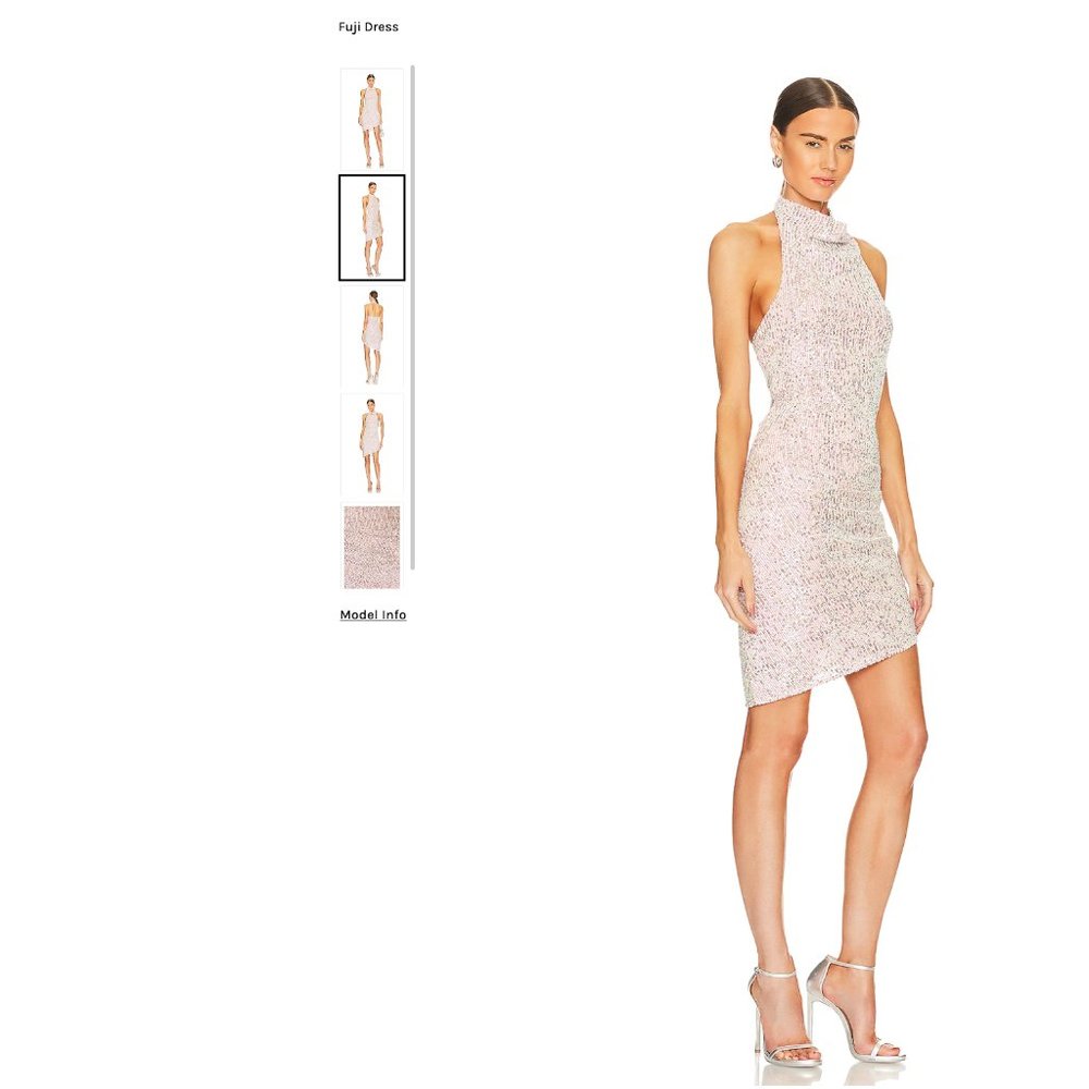 REVOLVE Heartloom Fuji Dress, Size S, Color Bubbly (Silvery Pink) - Worn ONCE